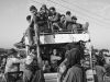 Migrants crowd onto a truck near the Colombia-Venezuela border, in La Guajira, Colombia.