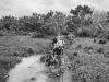 People follow a path to enter Colombia illegally, near Villa del Rosario in North Santander, Colombia, one of the busiest regions for border crossings.